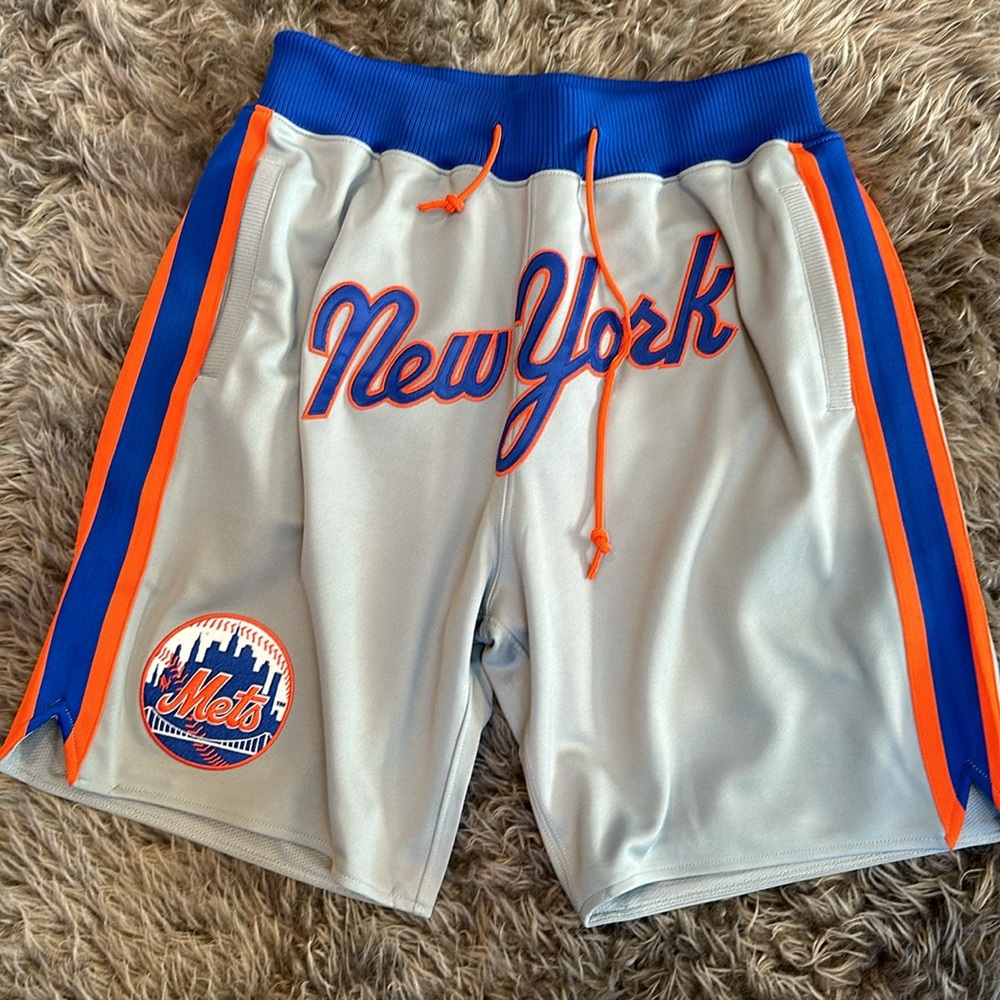 New York Mets Mitchell & Ness Cooperstown Collection Just Don Shorts - Gray